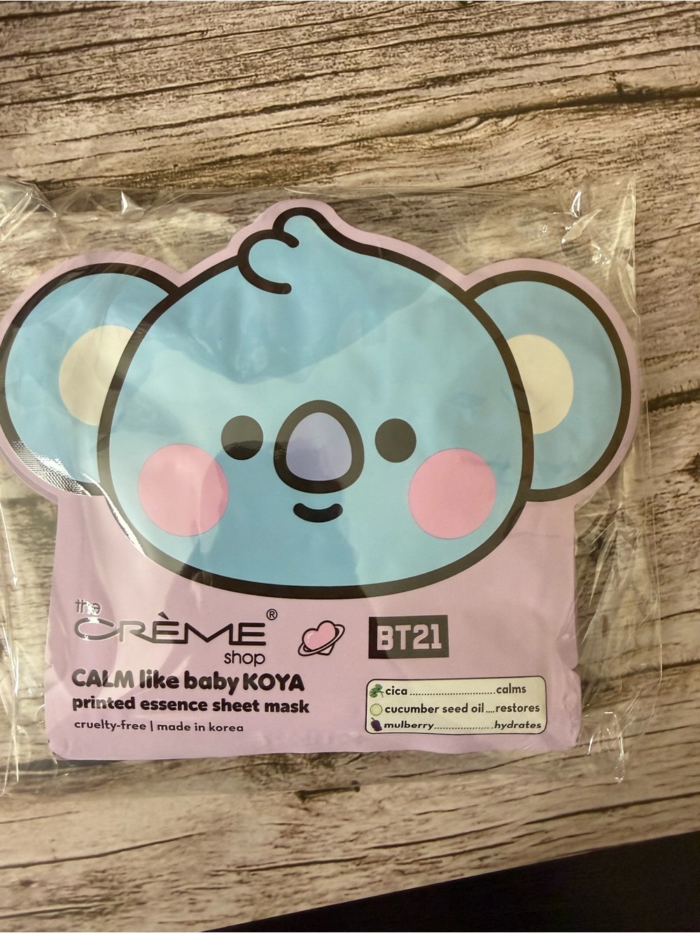 The Crème Shop BT21 Calm Like Baby Koya Sheet Mask - Blue